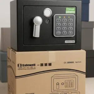 Caja de seguridad con sistema digital y con llave