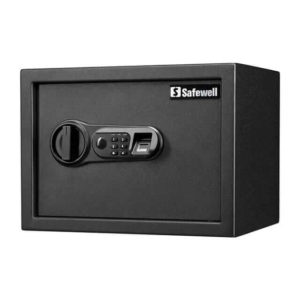 Caja fuerte de seguridad con lector huella dactilar y codigo electrónico MARCA SAFEWELL