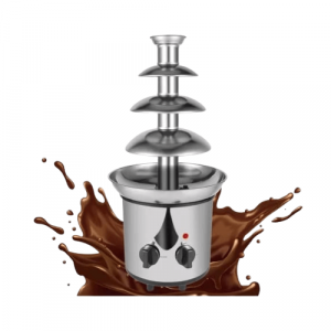 Fuente de chocolate de acero inoxidable de 4 niveles de caída