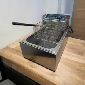 Freidora Eléctrica de 6 litros de acero inoxidable