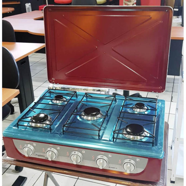 Estufa de mesa a gas de 5 hornillas MARCA PREMIERE BY ABM - Image 2