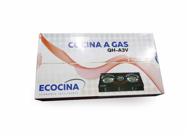 Estufa de 3 Quemadores de Vidrio Templado marca Ecocina - Image 3