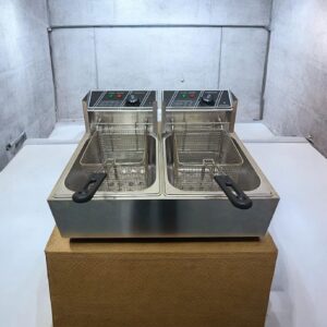 Freidora eléctrica de 12 litros de acero inoxidable