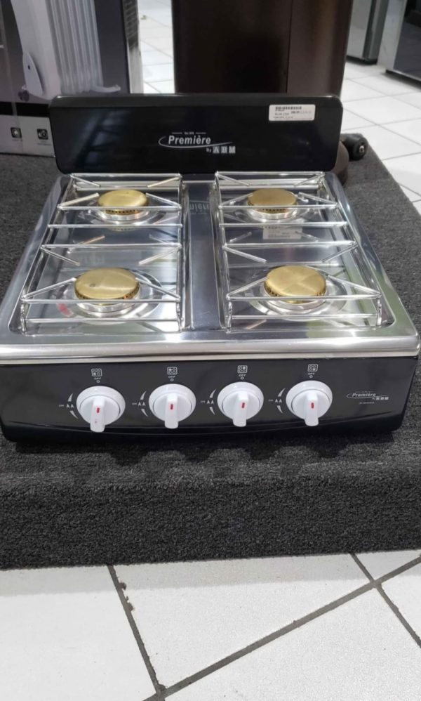 Estufa de mesa a gas de 4 hornillas MARCA PREMIERE